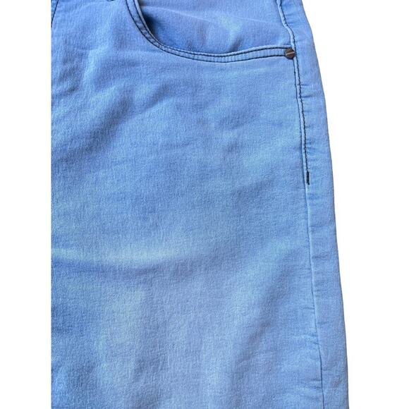 Tailor Vintage Greenwich 9" Inseam Slim Fit Stretch Denim Shorts Light Blue – 34 - Picture 8 of 14